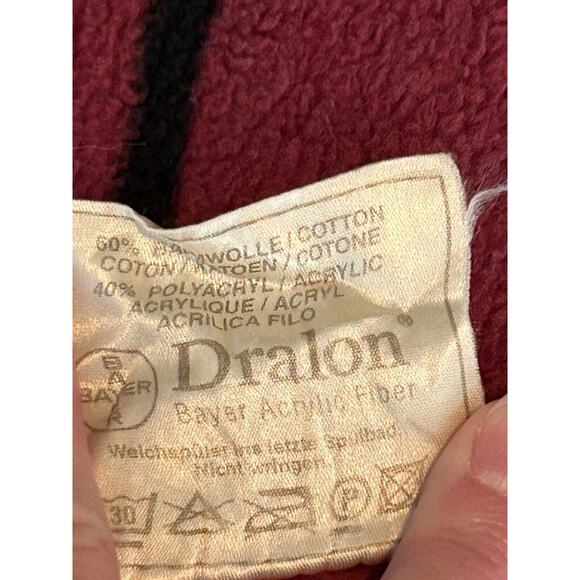 Luxus Germany Bayer Draylon Baumwolle Cotton Blanket Throw Orange Purple Grape - Picture 5 of 7